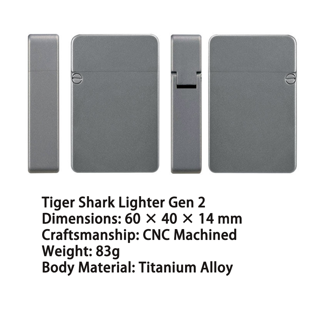 티타늄 합금 트렌치 라이터 CNC 재사용 가능 등유 라 - Fire Starting Kit 리뷰 및 가격