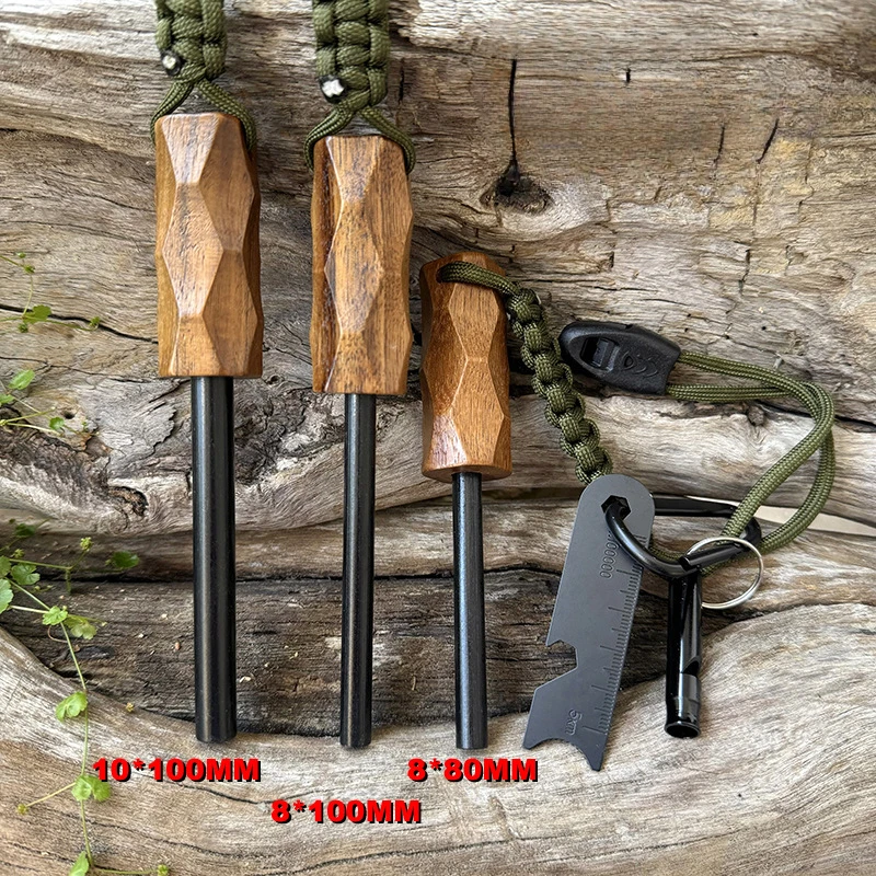새로운 야외용 플린트 파이어 스타터, 나무 손잡이 점화 - Fire Starting Kit 리뷰 및 가격